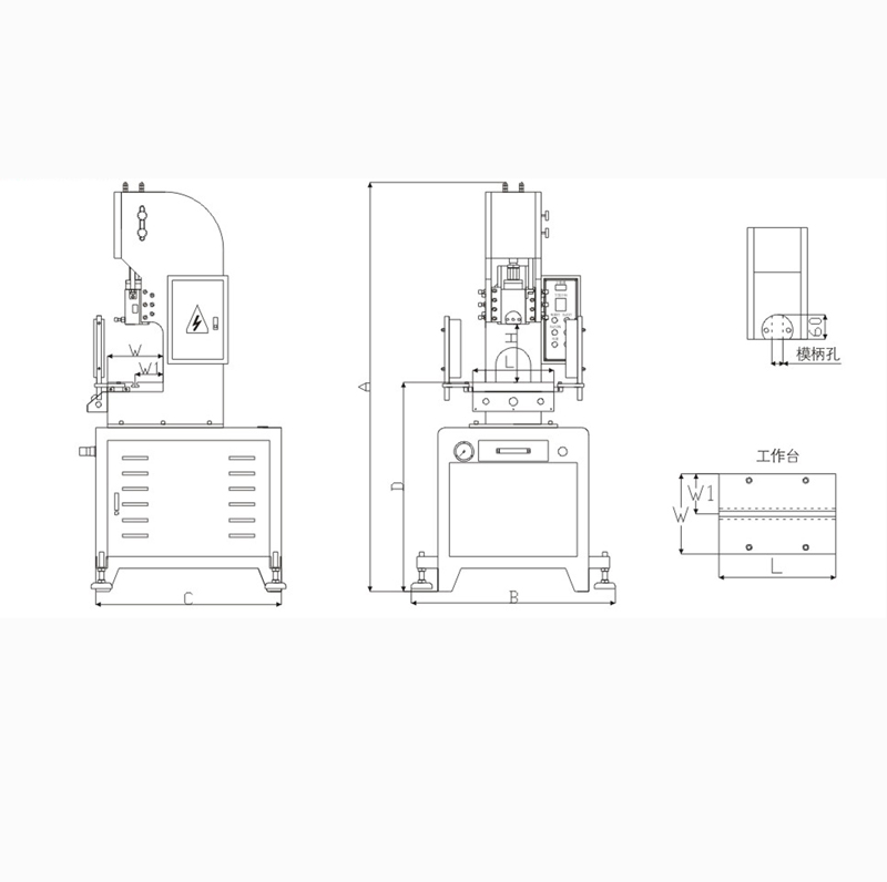 C型精密滑塊式油壓沖床CH104系列